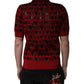 Red Cotton XOXO Collared Polo T-shirt