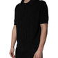 Black Silk Collared Polo T-shirt