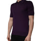 Violet Cashmere Collared Polo T-shirt