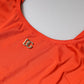 Orange Sleeveless Bodycon Jumpsuit Dress