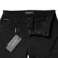 Black Cotton Mid Waisted Skinny Denim Jeans