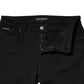 Black Cotton Mid Waisted Skinny Denim Jeans