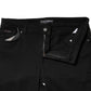 Black Cotton Mid Waisted Skinny Denim Jeans