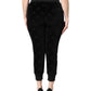 Black All-Over DG Logo Print Jogger Pants