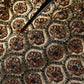 Brown Polyester Brocade A-line Mini Skirt