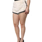 White Faux Fur High Waisted Hot Pants Short