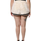 White Faux Fur High Waisted Hot Pants Short