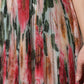 Multicolor Silk Floral High Waist Midi Skirt