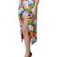 Multicolor Floral Print High Waist Midi Skirt