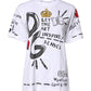 White Short-Sleeved Printed Jersey T-shirt