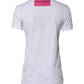 White Cotton Logo Print Round Neck T-shirt
