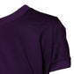 Violet Cotton Crewneck Short Sleeves T-shirt
