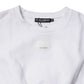 White Cotton Blend 3/4 Sleeves Blouse Top