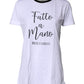 White Printed Round Neck Top Cotton T-shirt