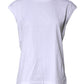 White Cotton Sleeveless Round Neck Tank Top