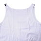 White Cotton Sleeveless Round Neck Tank Top