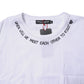 White Cotton Sleeveless Printed Tank T-shirt