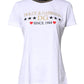White Printed Round Neck Top Cotton T-shirt