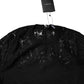 Black Floral Lace Long Sleeves Blouse Top