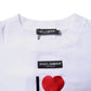 White Printed Round Neck Top Cotton T-shirt