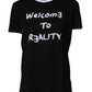 Black Printed Round Neck Top Cotton T-shirt