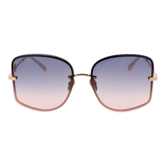 Rose Gold Metal Sunglasses