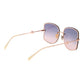 Rose Gold Metal Sunglasses