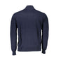 Blue Cotton Men's Sweater
