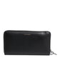 Black Blue Exotic Leather Embossed Continental Wallet