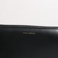 Black Blue Exotic Leather Embossed Continental Wallet