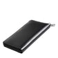 Black Blue Exotic Leather Embossed Continental Wallet