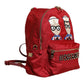Red #DGFAMILY VULCANO Embellishment Backpack Bag