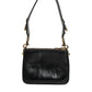 Black Exotic Leather Shoulder Sling Clutch Bag