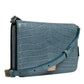 Green Exotic Leather DG Plaque Crossbody Mini Bag