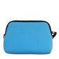 Blue DG Logo Print Clutch Zip Borse Pouch Bag