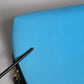 Blue DG Logo Print Clutch Zip Borse Pouch Bag