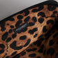 Blue DG Logo Print Clutch Zip Borse Pouch Bag