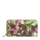 Multicolor Fig Fruit Dauphine Leather Zip Around Continental Wallet