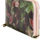 Multicolor Fig Fruit Dauphine Leather Zip Around Continental Wallet