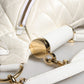 White Quilted Logo Plaque Belt Waist Fanny Pack Bag
