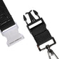 Black Stretch Polyester Rubberised DG Logo Keychain