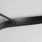 Black Leather Silver Tone Metal Buckle Belt