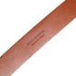 Brown Leather Gold Metal Baroque Buckle Belt