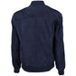 Blue Calfskin Men Bomber Jacket