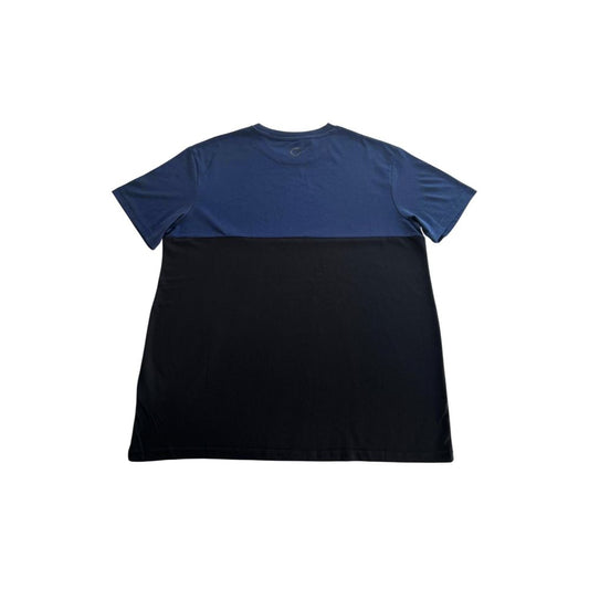 Blue Polyester Men T-Shirt