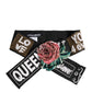 Black Stretch Multicolor Embellished Waist Belt