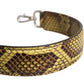 Yellow Exotic Leather Bag Shoulder Strap