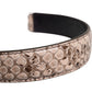 Black Cream Exotic Leather Bag Shoulder Strap