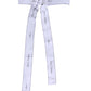 White Waist Ribbon Wide Bow Logo Belt