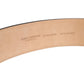 Brown Logo Engraved Metal Waist Buckle Belt